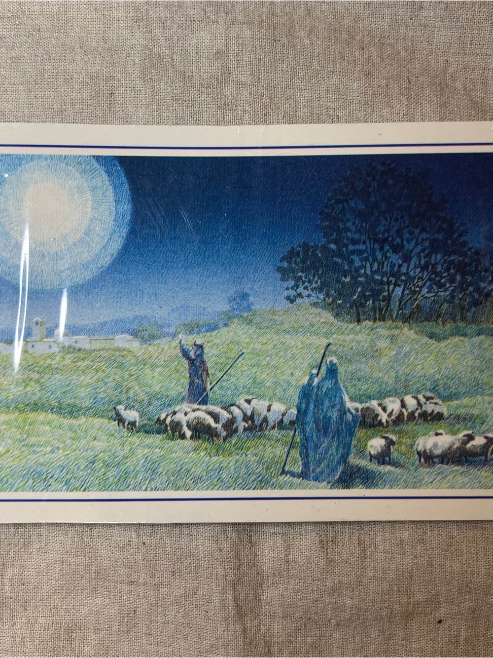 1970s Vintage Hallmark Postcards Set of 20 Christmas Wishes Shepherd Sheep New